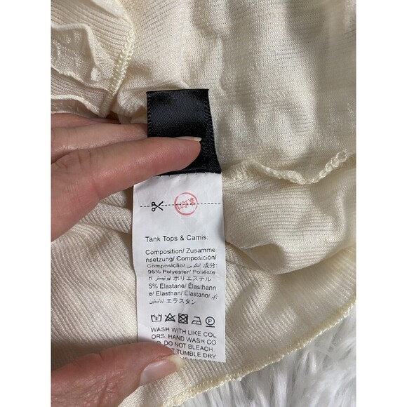 Shein Womens 2 Piece Set Mini Skirt Tank Top Beige Size S Sleeveless Outfit - Picture 5 of 13